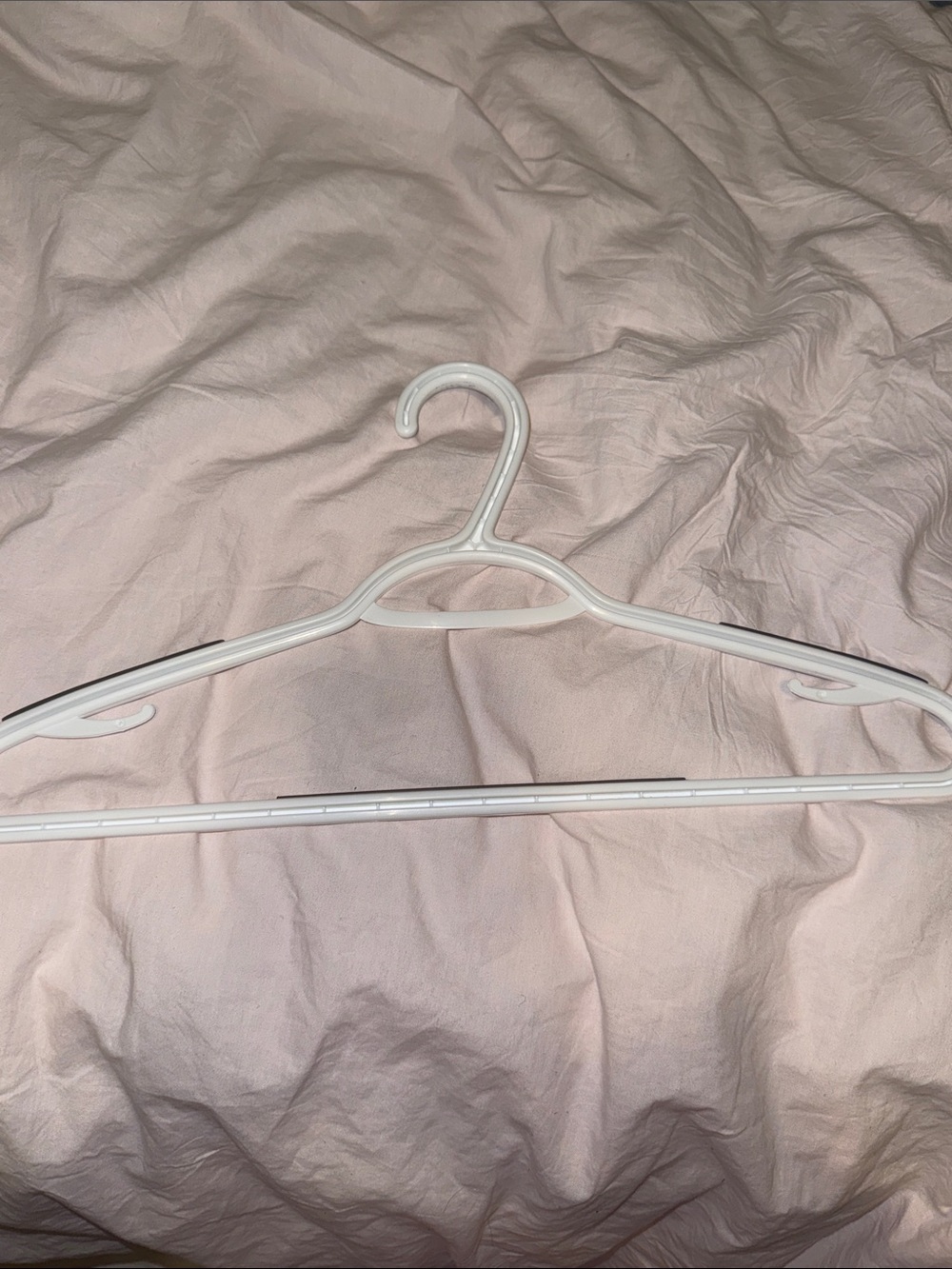 White Plastic Multi-Purpose Clothing Hanger Pack of 10